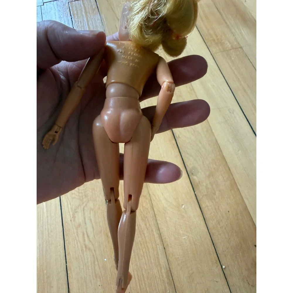 Vintage 1973 Mego Female Doll Body Blonde 8